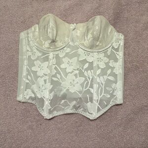 Rago Shapewear Courtland Intimates Merry Widow in white